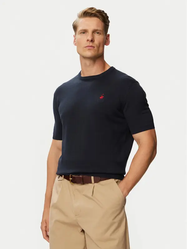 Beverly Hills Polo Club Beverly Hills Polo Club T-shirt P-SS26M-M436344NVY Tamnoplava Regular Fit