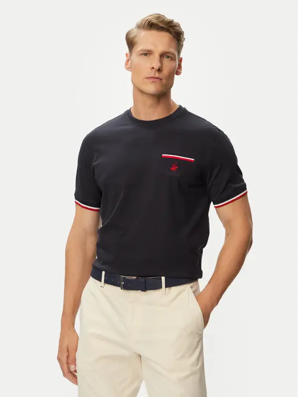 Beverly Hills Polo Club Beverly Hills Polo Club T-shirt P-SS26M-TS0112 Tamnoplava Regular Fit
