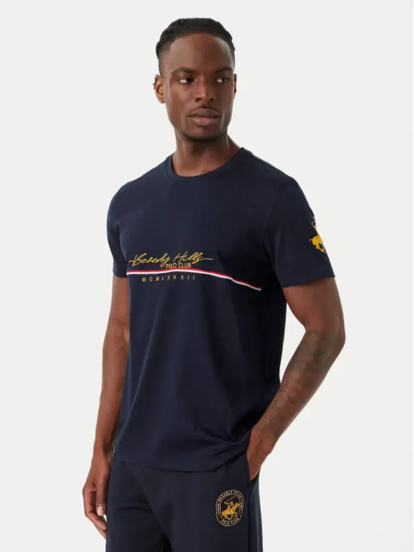 Beverly Hills Polo Club Beverly Hills Polo Club T-shirt P-SS26M-TS1519 Tamnoplava Regular Fit