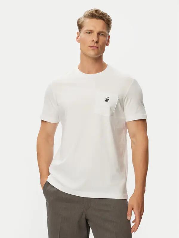 Beverly Hills Polo Club Beverly Hills Polo Club T-shirt P-SS26M-TS414000 Bijela Regular Fit