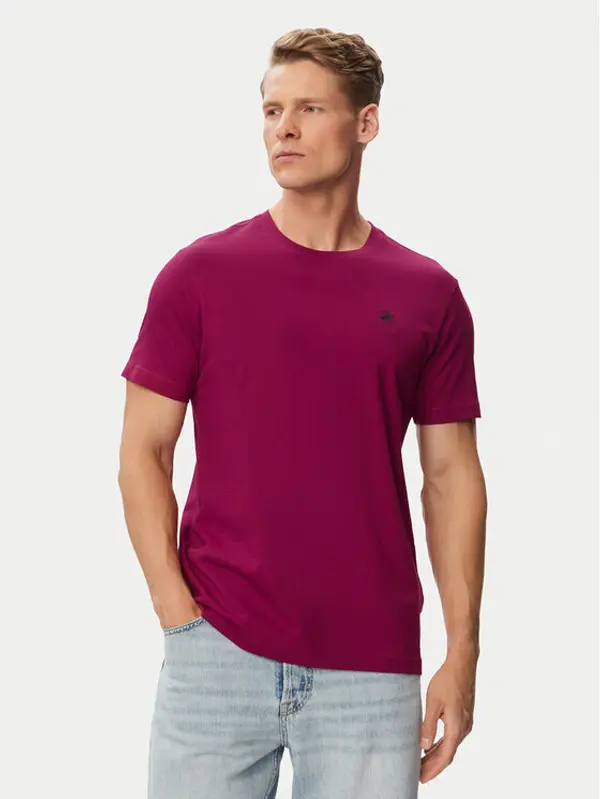 Beverly Hills Polo Club Beverly Hills Polo Club T-shirt P-SS26M-TS41740 Tamnocrvena Regular Fit