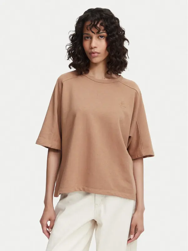 Beverly Hills Polo Club Beverly Hills Polo Club T-shirt P-SS26W-TS00817 Svijetlo smeđa Oversize