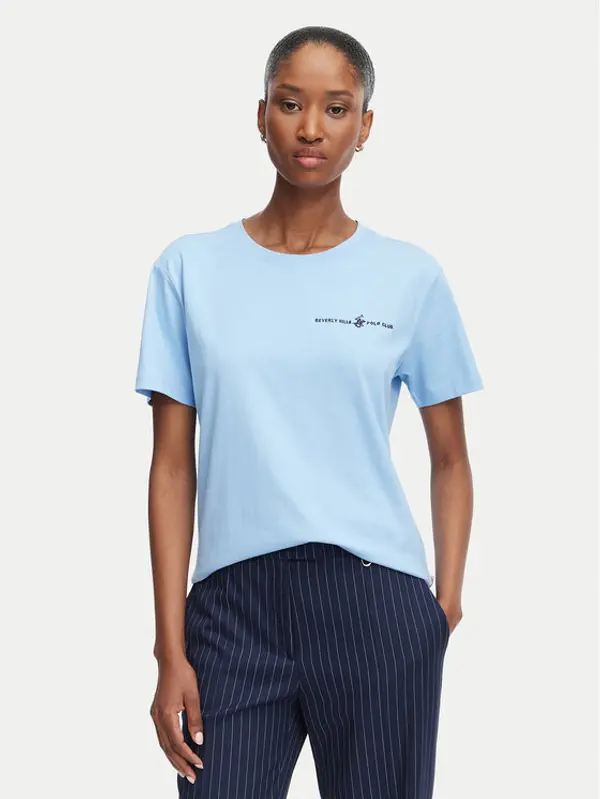Beverly Hills Polo Club Beverly Hills Polo Club T-shirt P-SS26W-TS085 Svijetlo plava Regular Fit