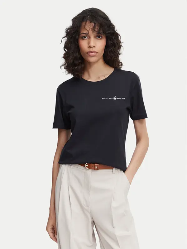 Beverly Hills Polo Club Beverly Hills Polo Club T-shirt P-SS26W-TS085 Tamnoplava Regular Fit