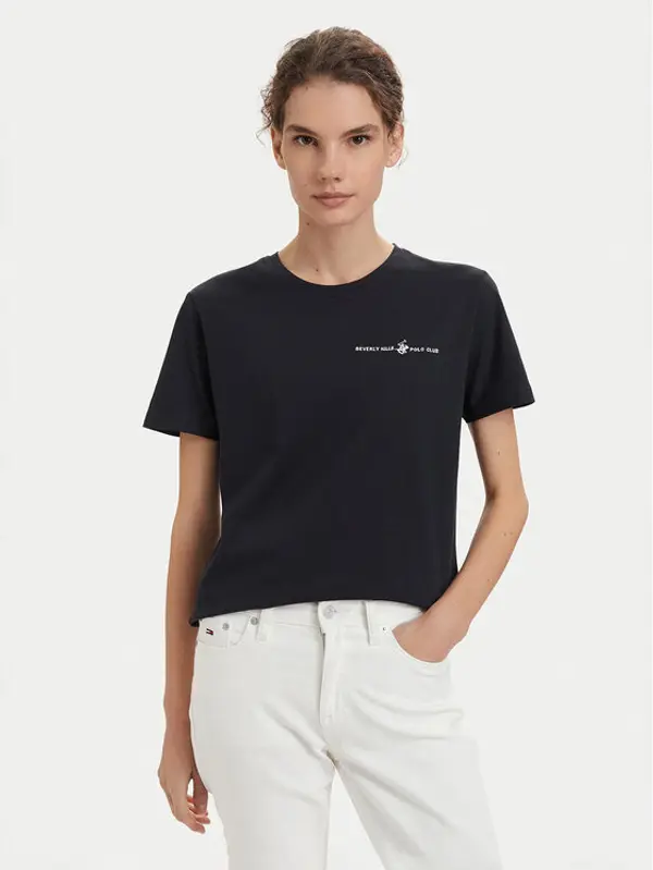 Beverly Hills Polo Club Beverly Hills Polo Club T-shirt P-SS26W-TS085 Tamnoplava Regular Fit