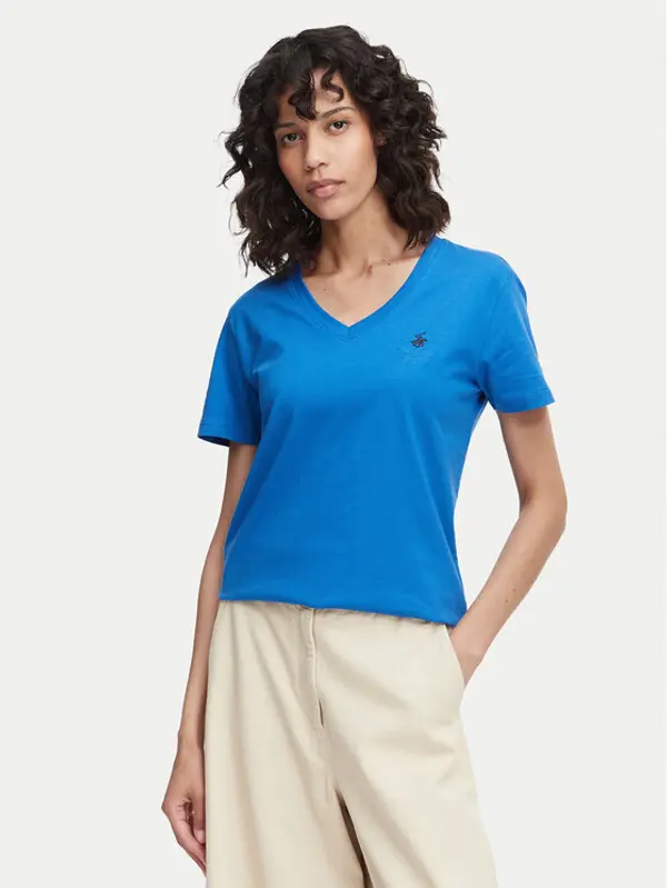 Beverly Hills Polo Club Beverly Hills Polo Club T-shirt P-SS26W-TS516518 Plava Regular Fit