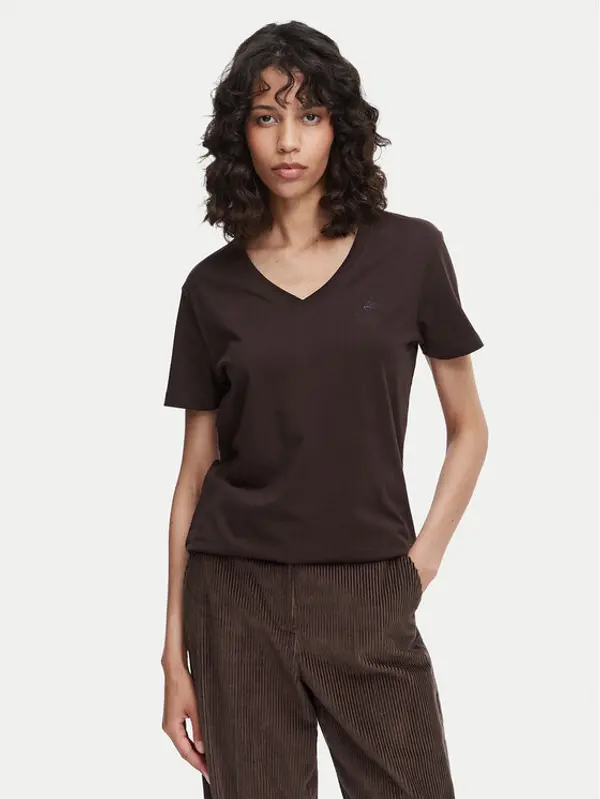 Beverly Hills Polo Club Beverly Hills Polo Club T-shirt P-SS26W-TS5165187 Tamno smeđa Regular Fit