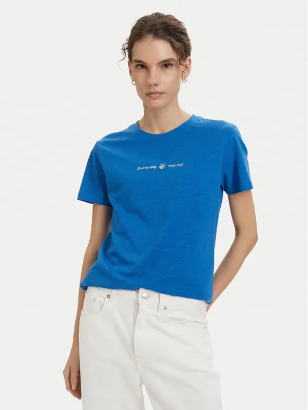 Beverly Hills Polo Club Beverly Hills Polo Club T-shirt P-SS26W-TS6510 Plava Regular Fit