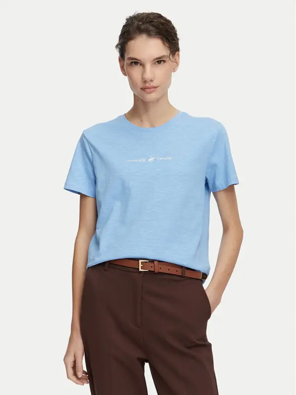 Beverly Hills Polo Club Beverly Hills Polo Club T-shirt P-SS26W-TS6510 Svijetlo plava Regular Fit