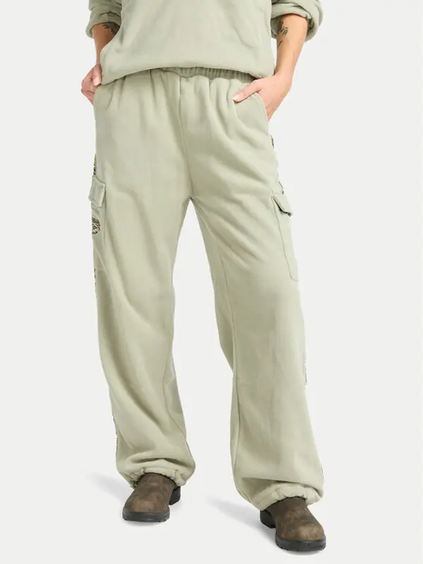 Billabong Billabong Donji dio trenerke Winter Camp EBJFB03001 Zelena Loose Fit