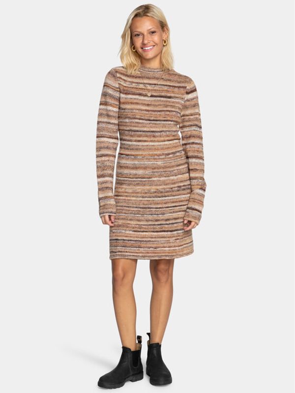 Billabong Billabong Džemper haljina Feel So Good EBJKD00106 Smeđa Regular Fit