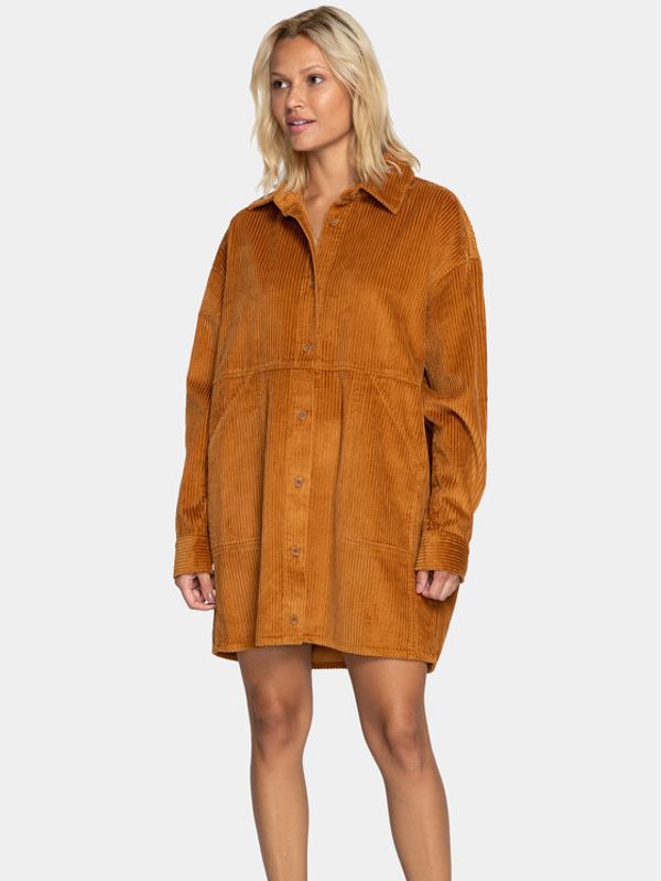 Billabong Billabong Haljina za svaki dan Winter Waves EBJWD00129 Smeđa Regular Fit