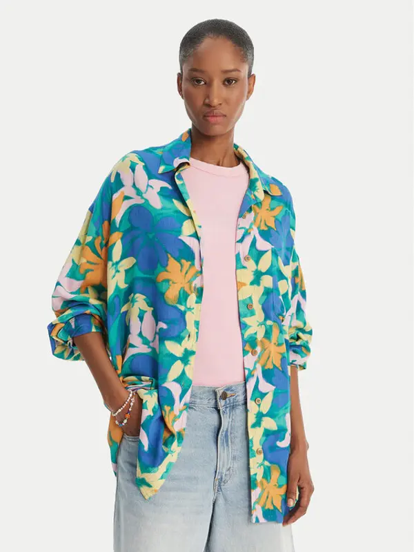 Billabong Billabong Košulja Summer Love EBJX603004 Plava Oversize
