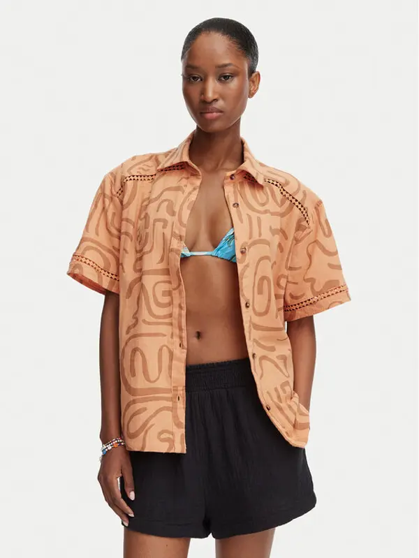 Billabong Billabong Košulja Summers End EBJWT00126 Narančasta Oversize