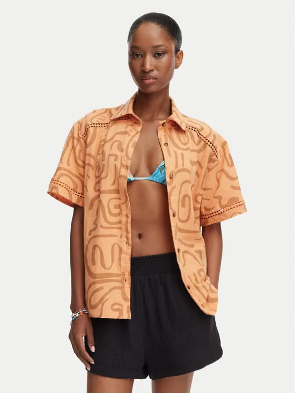 Billabong Billabong Košulja Summers End EBJWT00126 Narančasta Oversize
