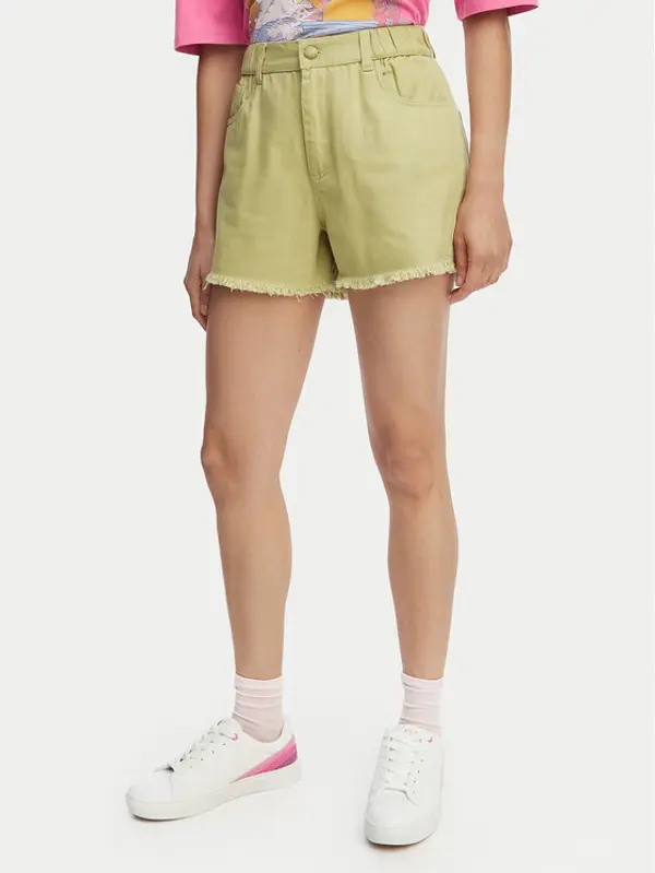 Billabong Billabong Kratke traperice Little Sister EBJDS00103 Svijetlo zelena Relaxed Fit
