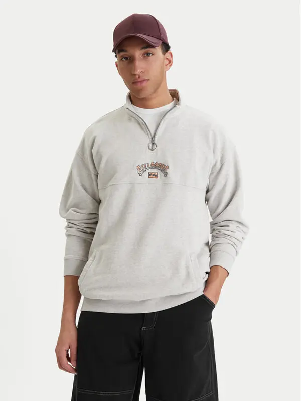 Billabong Billabong Majica dugih rukava Burleigh EBYFT00130 Siva Regular Fit