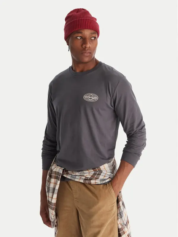 Billabong Billabong Majica dugih rukava Diamond Vision EBYZT00368 Siva Regular Fit