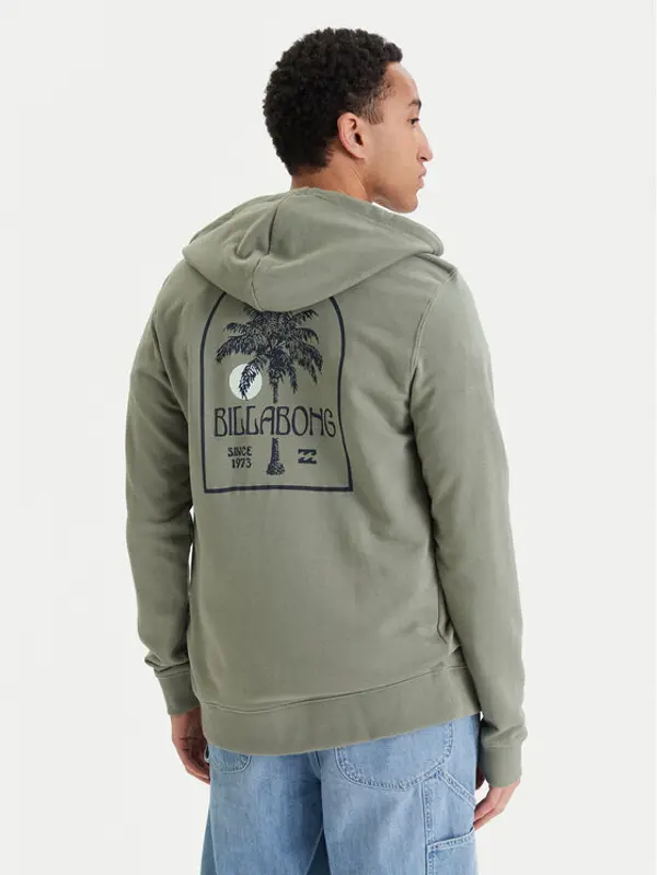Billabong Billabong Majica dugih rukava Foundation EBYSF00185 Zelena Regular Fit