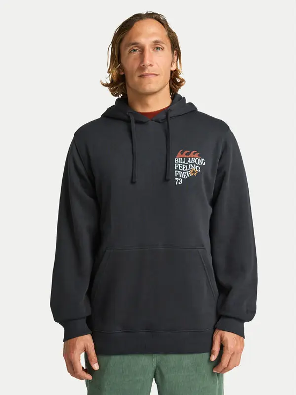 Billabong Billabong Majica dugih rukava Foundation Po EBYSF00175 Crna Regular Fit