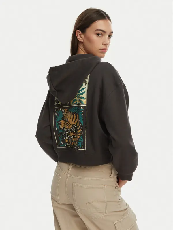 Billabong Billabong Majica dugih rukava Lost Mind EBJSF00183 Siva Cropped Fit