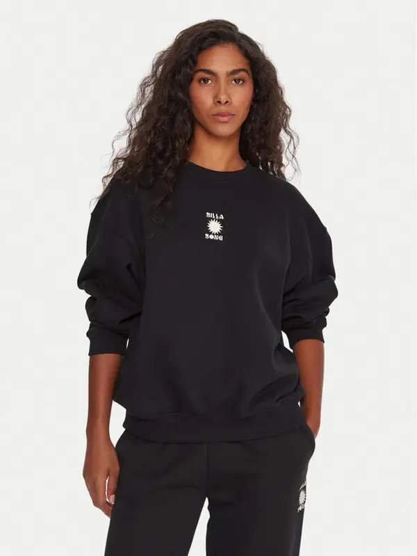 Billabong Billabong Majica dugih rukava So Sunny EBJFT00155 Crna Oversize