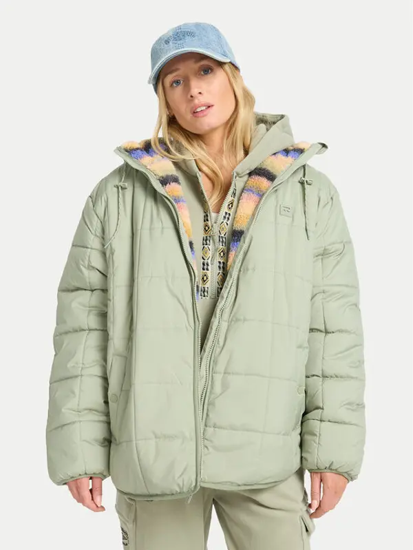 Billabong Billabong Prijelazna jakna Happy Camper EBJJK00165 Zelena Regular Fit