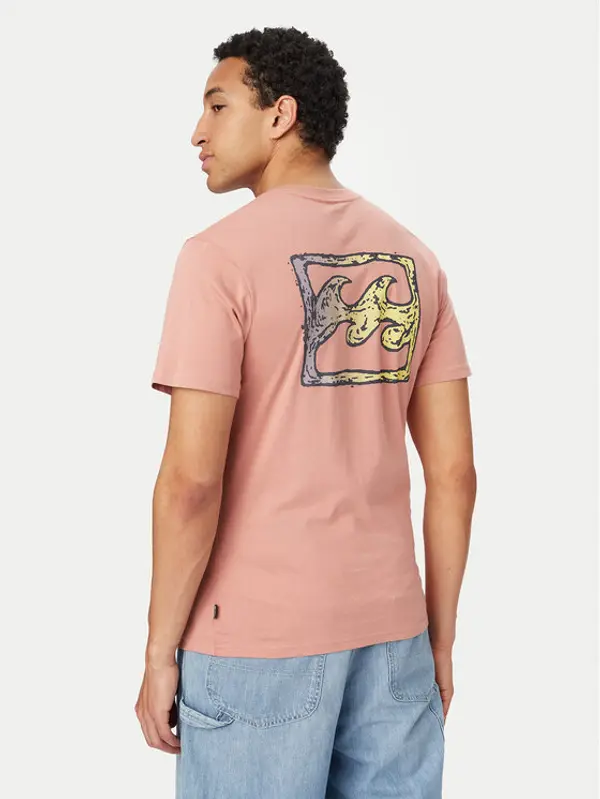 Billabong Billabong T-shirt Crayon Wave EBYZT00525 Svijetlo roza Regular Fit