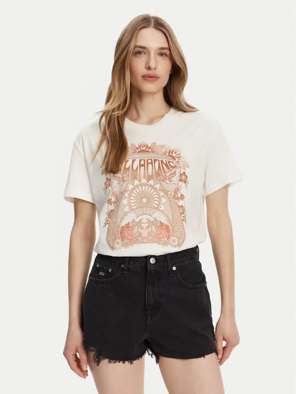 Billabong Billabong T-shirt EBJZT00424 Bijela Relaxed Fit