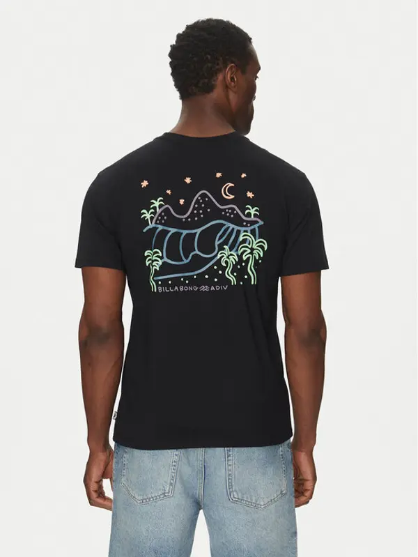 Billabong Billabong T-shirt EBYZT00296cz Crna Regular Fit
