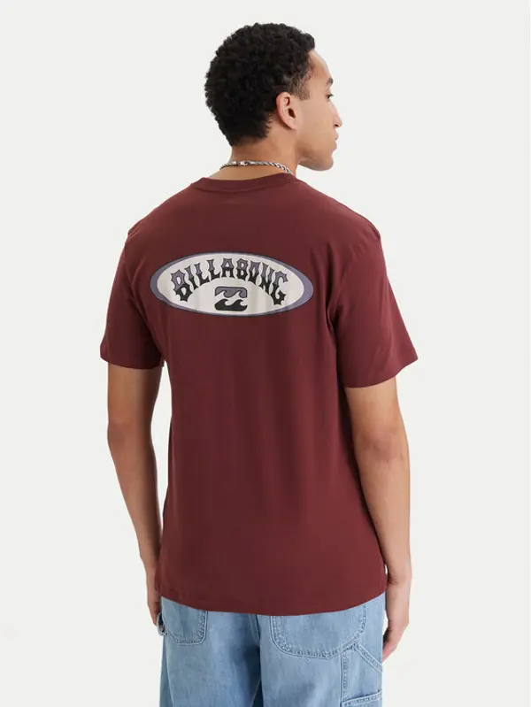 Billabong Billabong T-shirt Orbit Arch EBYZT00522 Tamnocrvena Regular Fit