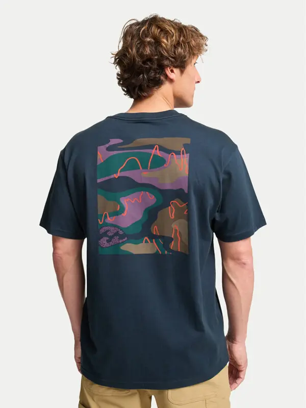Billabong Billabong T-shirt Scribbly EBYZT00398 Tamnoplava Regular Fit