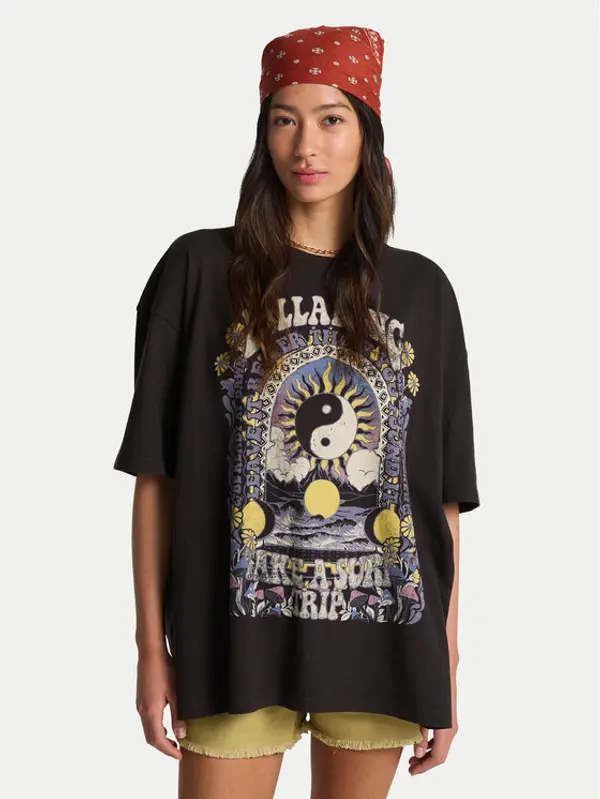 Billabong Billabong T-shirt Surf Trip EBJZT00593 Crna Loose Fit