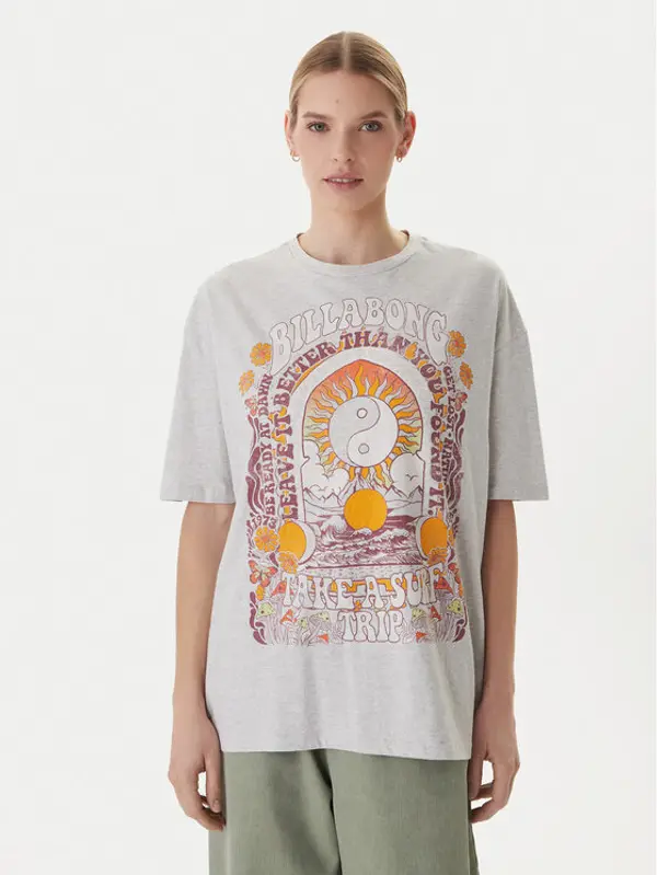 Billabong Billabong T-shirt Surf Trip EBJZT00593 Siva Loose Fit