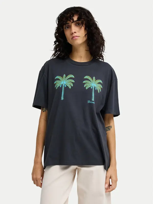 Billabong Billabong T-shirt Vacation Club EBJZT00574 Crna Regular Fit