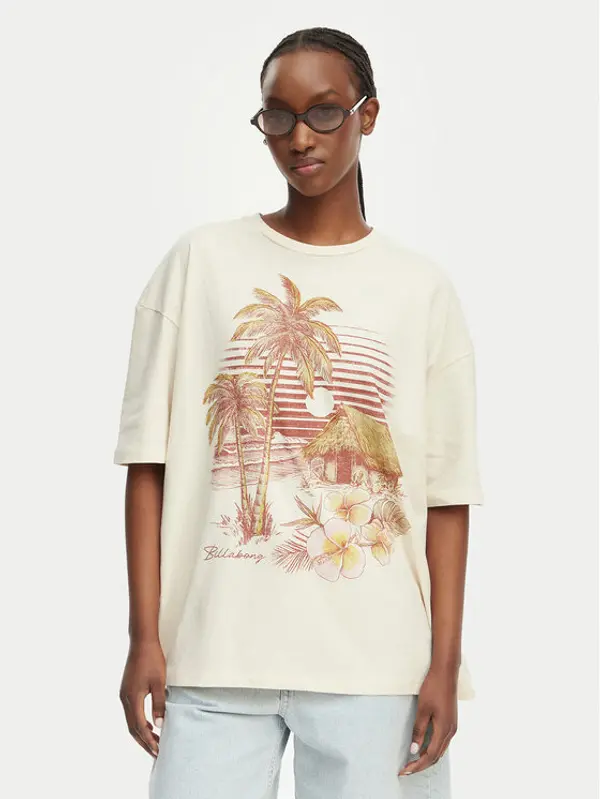 Billabong Billabong T-shirt Will Find Me Here EBJZT00582 Svijetlo bež Loose Fit