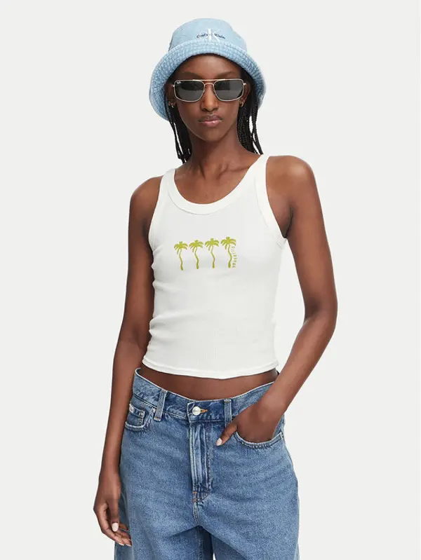 Billabong Billabong Top Day Trip EBJZT00456 Krem Regular Fit