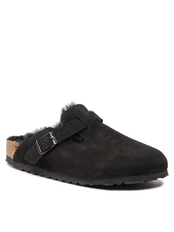 Birkenstock Birkenstock Papuče Boston Vl/Shearling 0259883 Crna