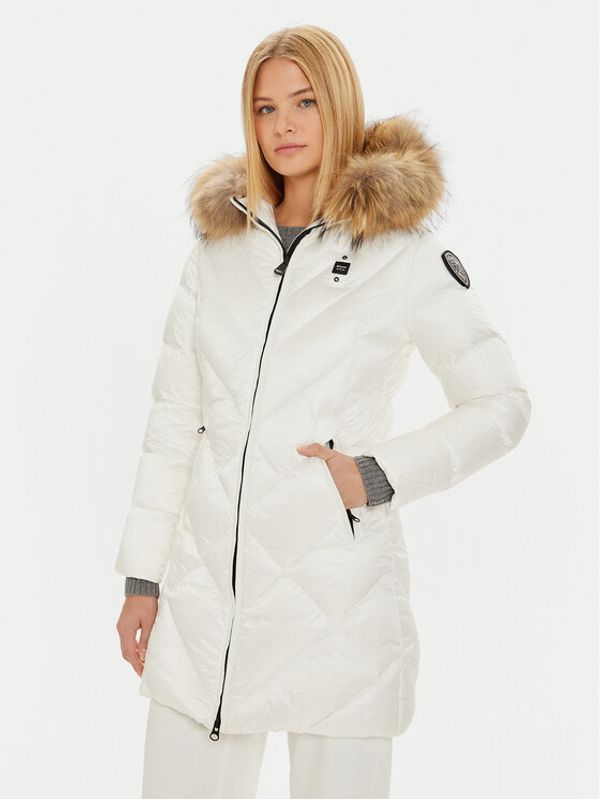 Blauer Blauer Pernata jakna 24WBLDK03052 Bijela Regular Fit