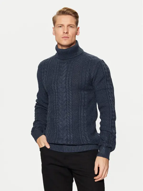 Blend Blend Dolčevita 20717438 Tamnoplava Regular Fit