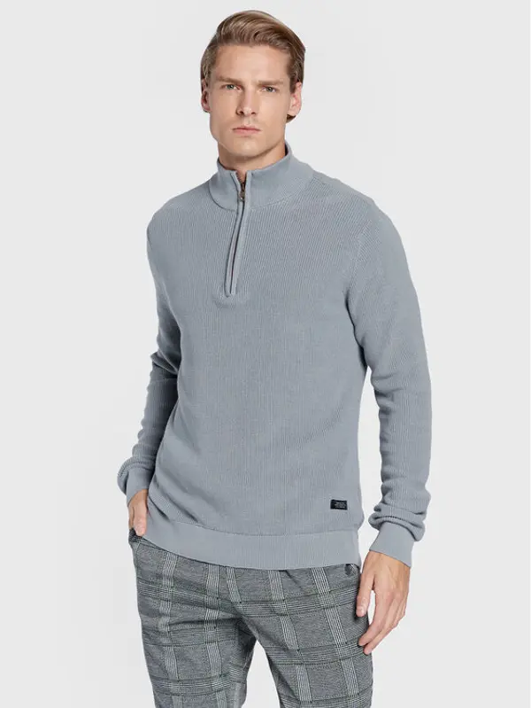 Blend Blend Džemper 20714337 Siva Regular Fit