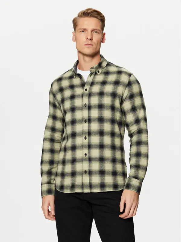 Blend Blend Košulja 20717421 Zelena Slim Fit