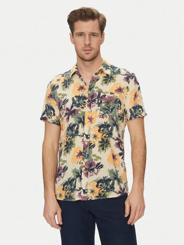 Blend Blend Košulja 20718224 Bež Slim Fit