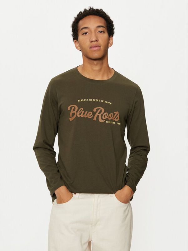 Blend Blend Majica dugih rukava 20717825 Zelena Regular Fit