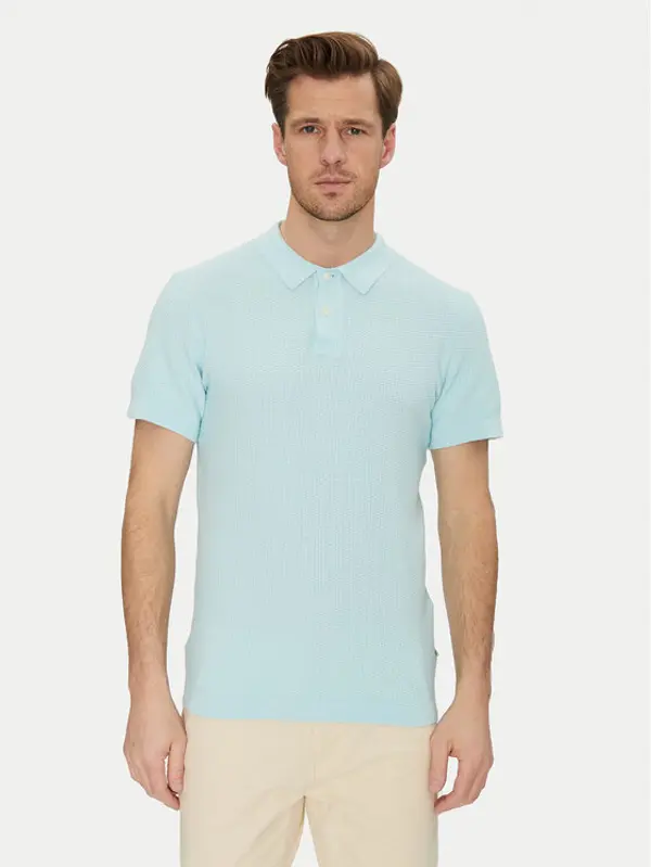 Blend Blend Polo 20718361 Tirkizna Regular Fit