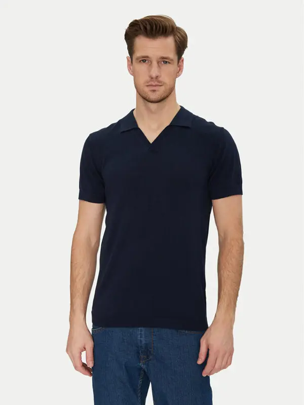 Blend Blend Polo 20718362 Tamnoplava Regular Fit