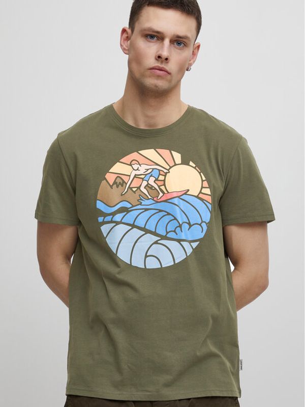 Blend Blend T-shirt 20715305 Zelena Regular Fit