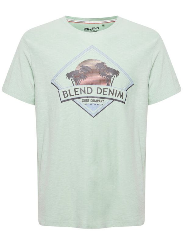 Blend Blend T-shirt 20715306 Zelena Regular Fit