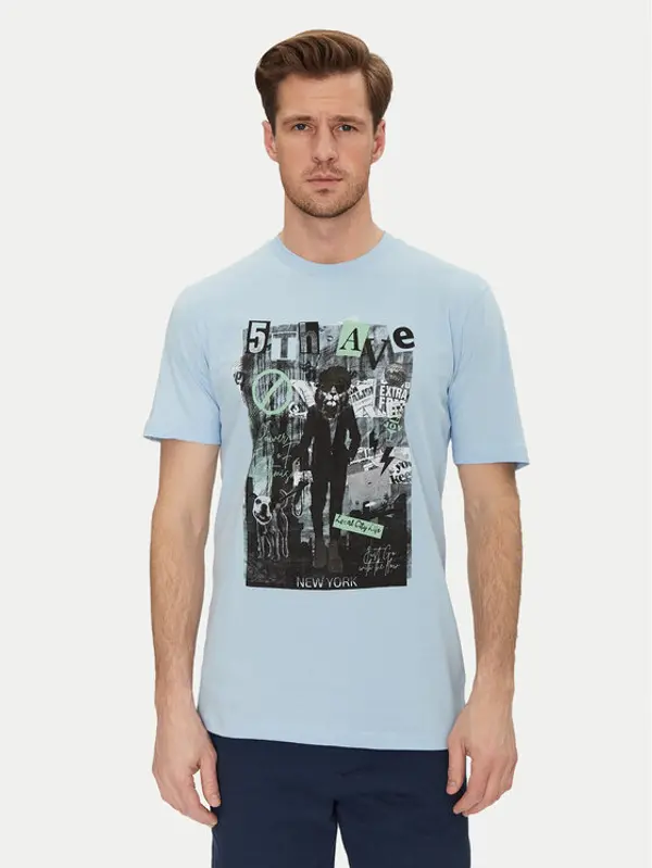 Blend Blend T-shirt 20717965 Plava Regular Fit