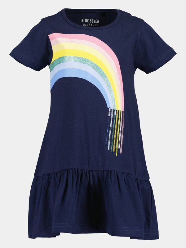 Blue Seven Blue Seven Haljina za svaki dan 721649 X Tamnoplava Regular Fit